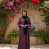 Plum Grace – Premium Nida Abaya for Effortless Elegance