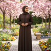 Mocha Elegance – Premium Nida Abaya for Timeless Modesty