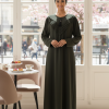 Emerald Grace – Premium Nida Abaya for Refined Elegance