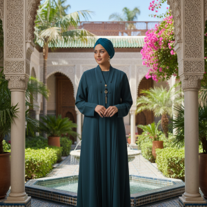 Alternative view of Premium TikTok Abaya – Modern Design with Graceful Look